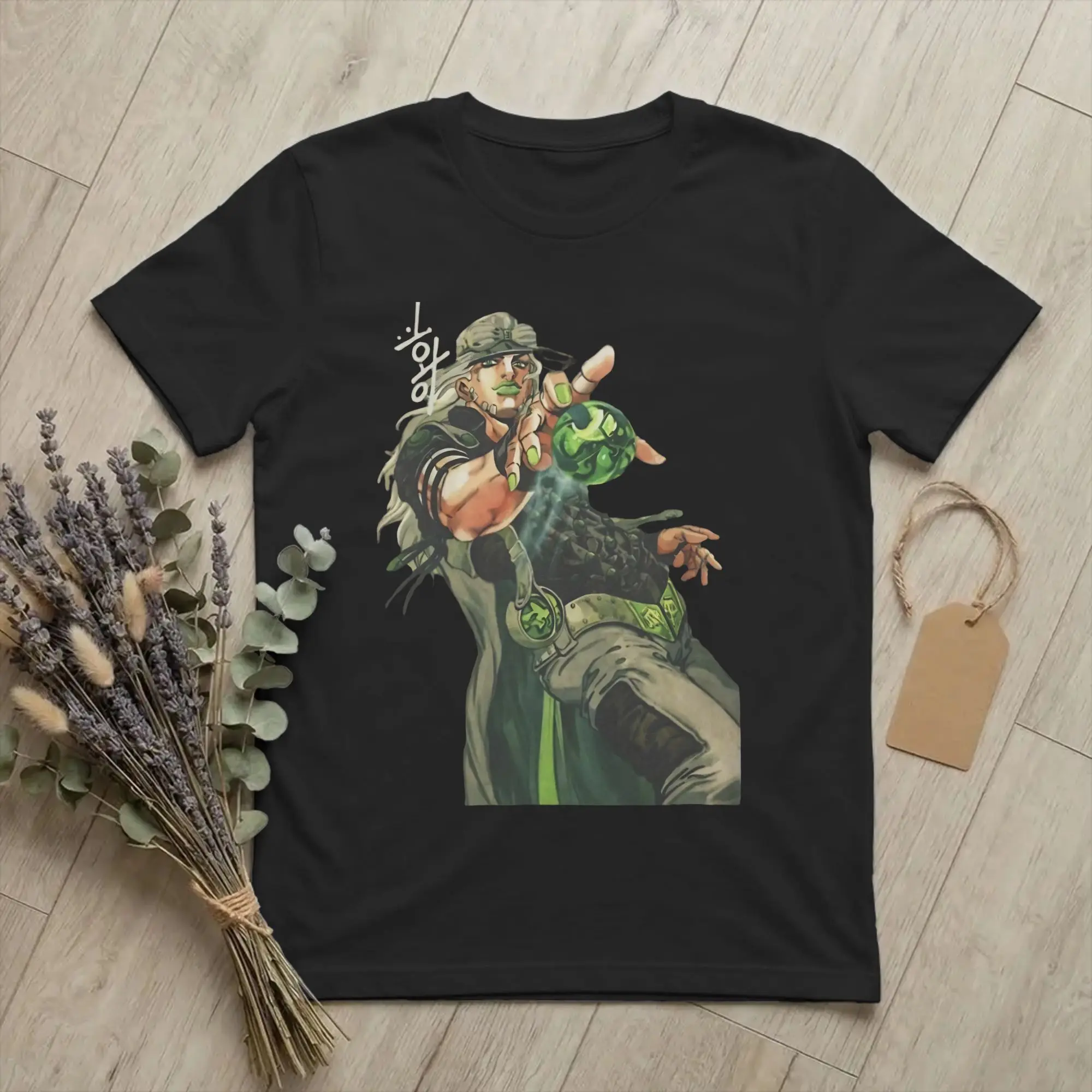 Casual Gyro Zeppeli T Shirt Unisex Round Neck Short Sleeve Tops Joestar Family Bizarre Adventure Anime Cotton Summer Top Tee