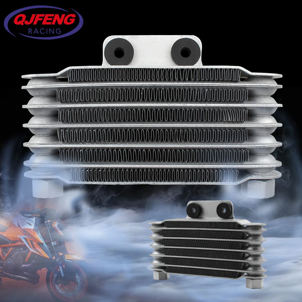 

Motorcycle Radiator Oil Cooler 6 Row 125cc for Yamaha Suzuki Gy6 Performance Parts Dirt Pit Bike Motocross Universal Accessories
