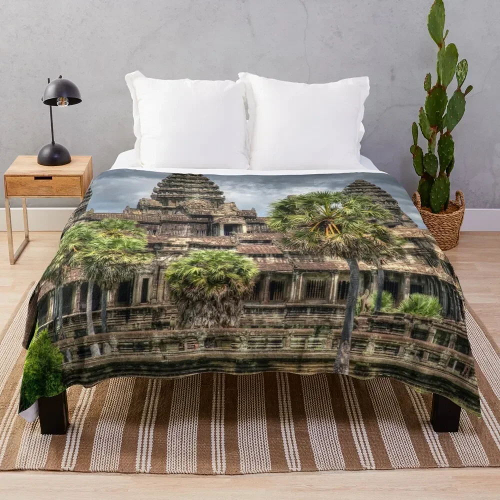 

Angkor Wat Temple Cambodia Throw Blanket Bed Fashionable Luxury Throw Blankets For Bed Blankets Summer Beddings Furrys Blankets