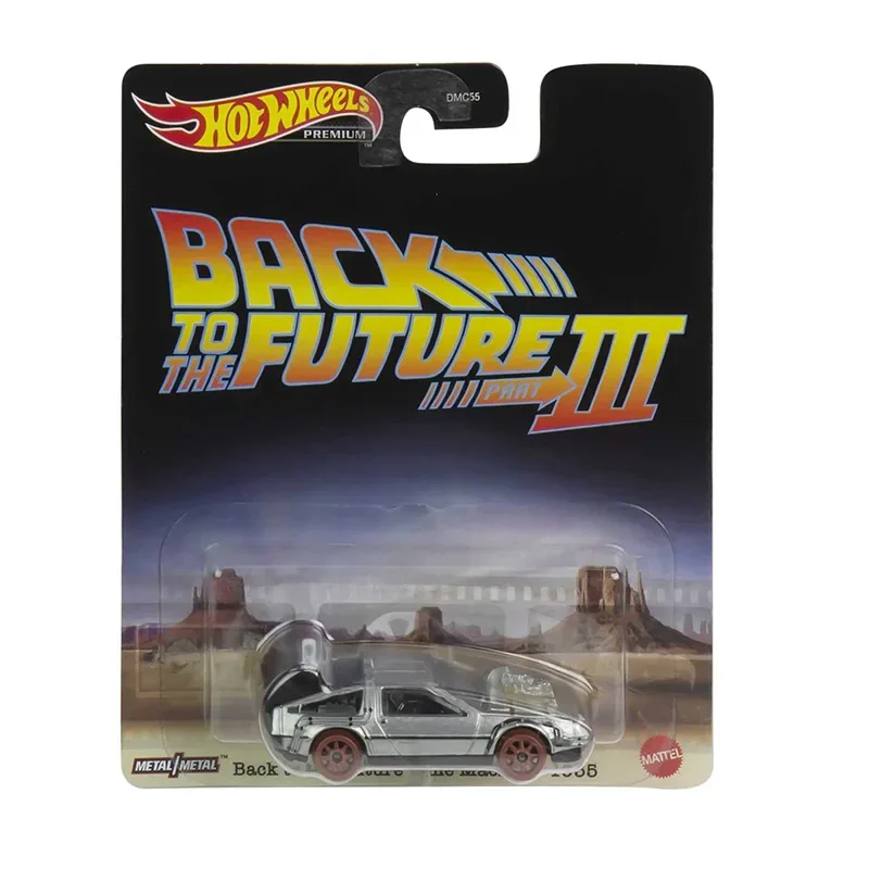 Hot Wheels 1:64 Back to The Future III Time Machine 1955 87 Toyota Pickup Truck Ford Super De Luxe DMC Delorean Diecast Car Toy