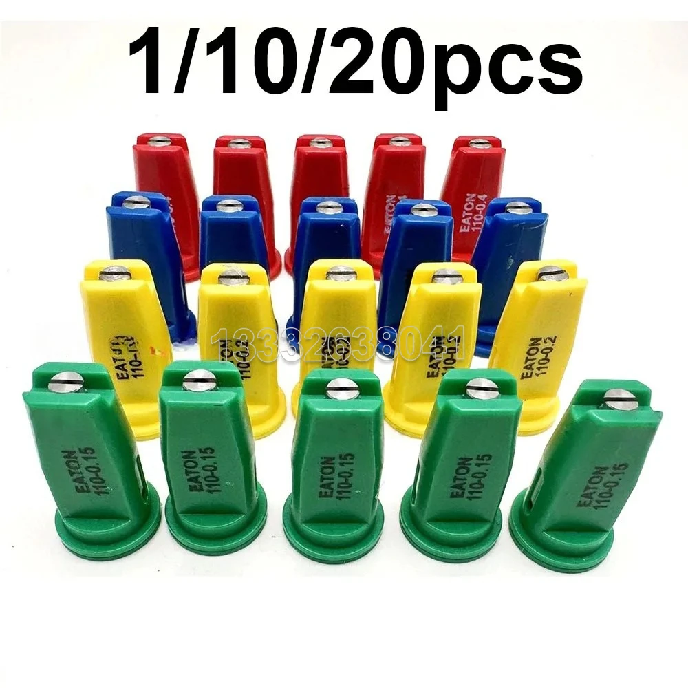 1/10/20pcs High Pressure Windproof Nozzle Agricultural Sprayer Fan-shaped Nozzle Anti-drift Atomization Stainless Steel Core