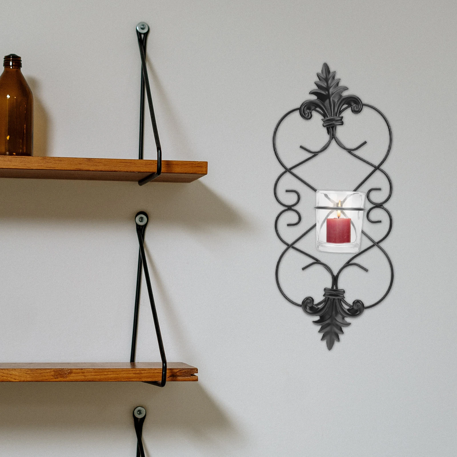 

1pc Wall Mounted Holder Home Decor European Style Romantic Atmosphere Affordable Price Candlestick