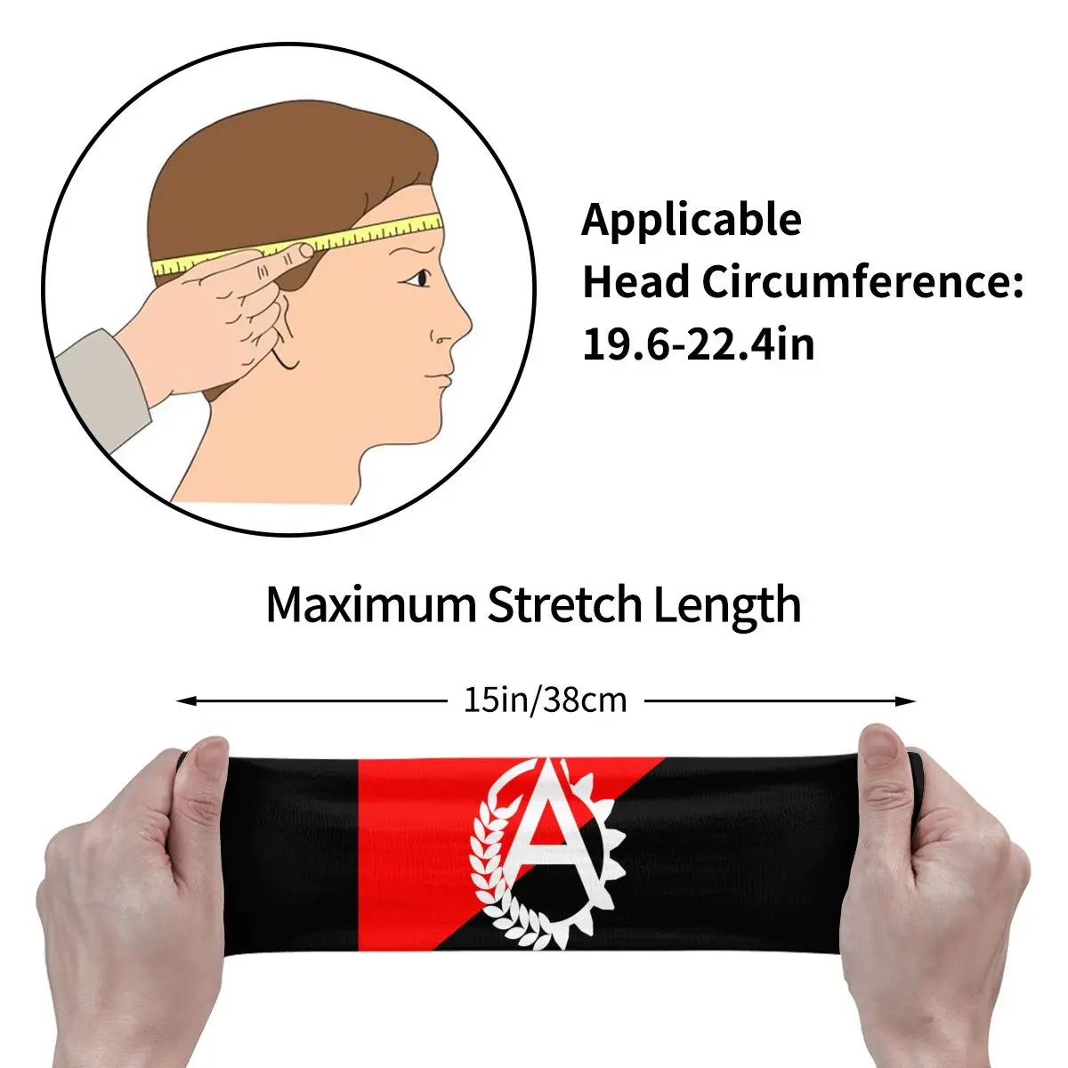 Bandeira Ancom Athletic Headband para Homens e Mulheres, Sweatbands Elásticas, Basquete Sports, Ginásio Fitness, Sweat Band, Voleibol, Tênis