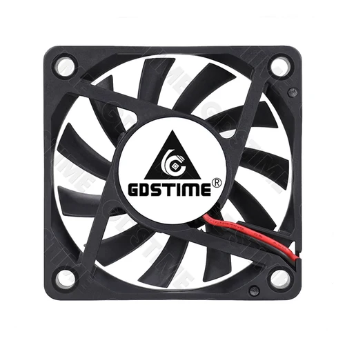 Imagen 2 del producto Gdstime-ventilador de 60MM, Enfriador de 24V, 12V, 5V, 60x60x10MM, ventilador de refrigeración Axial 6010, doble bola, ventilador USB Dupont sin escobillas para carcasa de PC, refrigeración de CPU