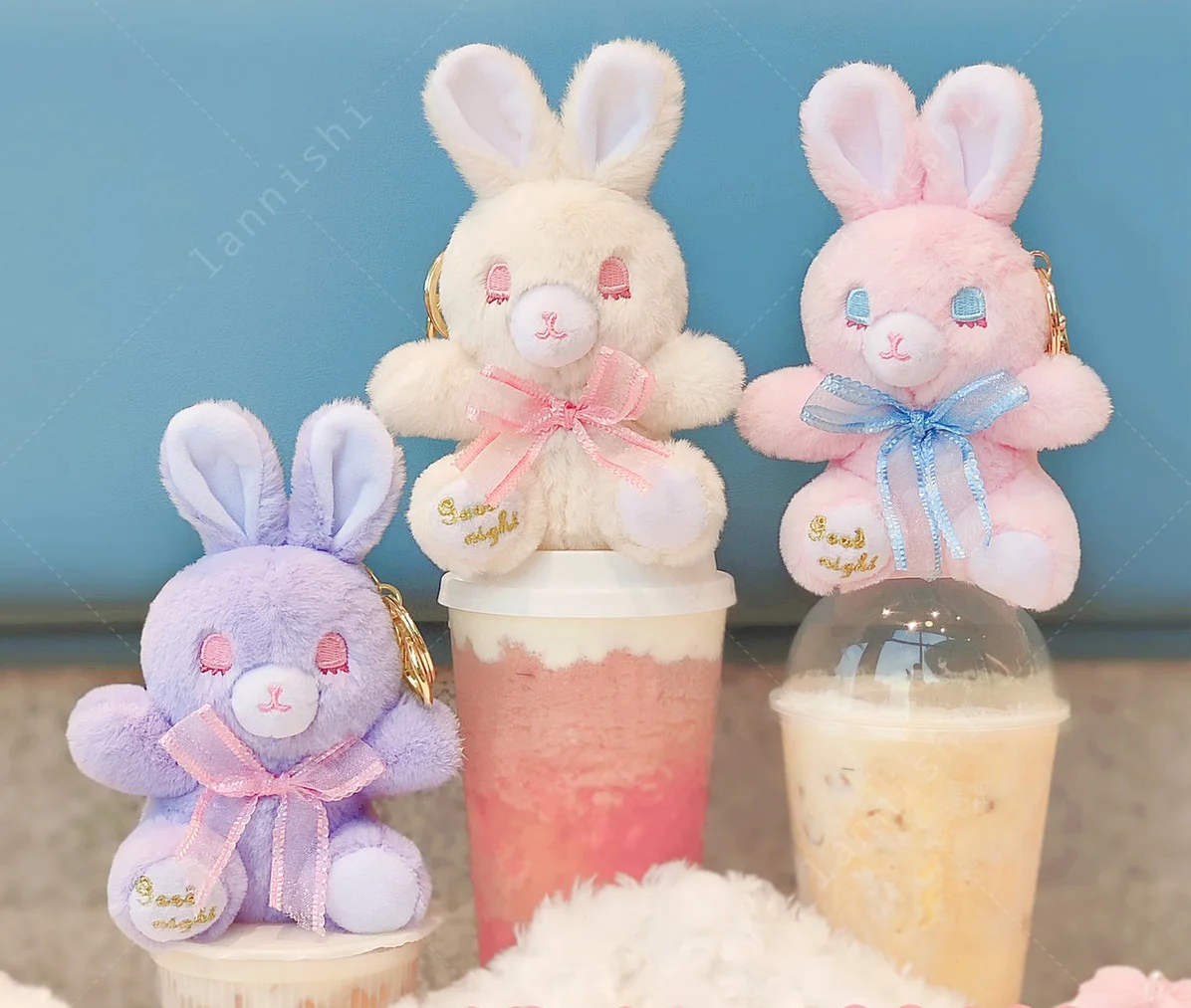 

Модный изысканный необычный брелок с надписью «good night bunny», подвеска на рюкзаке с изящным украшением, милый подарок на день рождения и Рождество