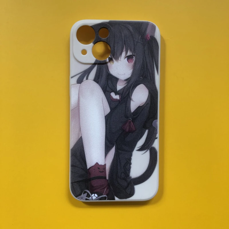 Cartoon girl japanese anime silicone case for iphone 11 14 pro max 13 12 mini xr xs max x 8 plus 7 se 2 se 3 6s phone back cover