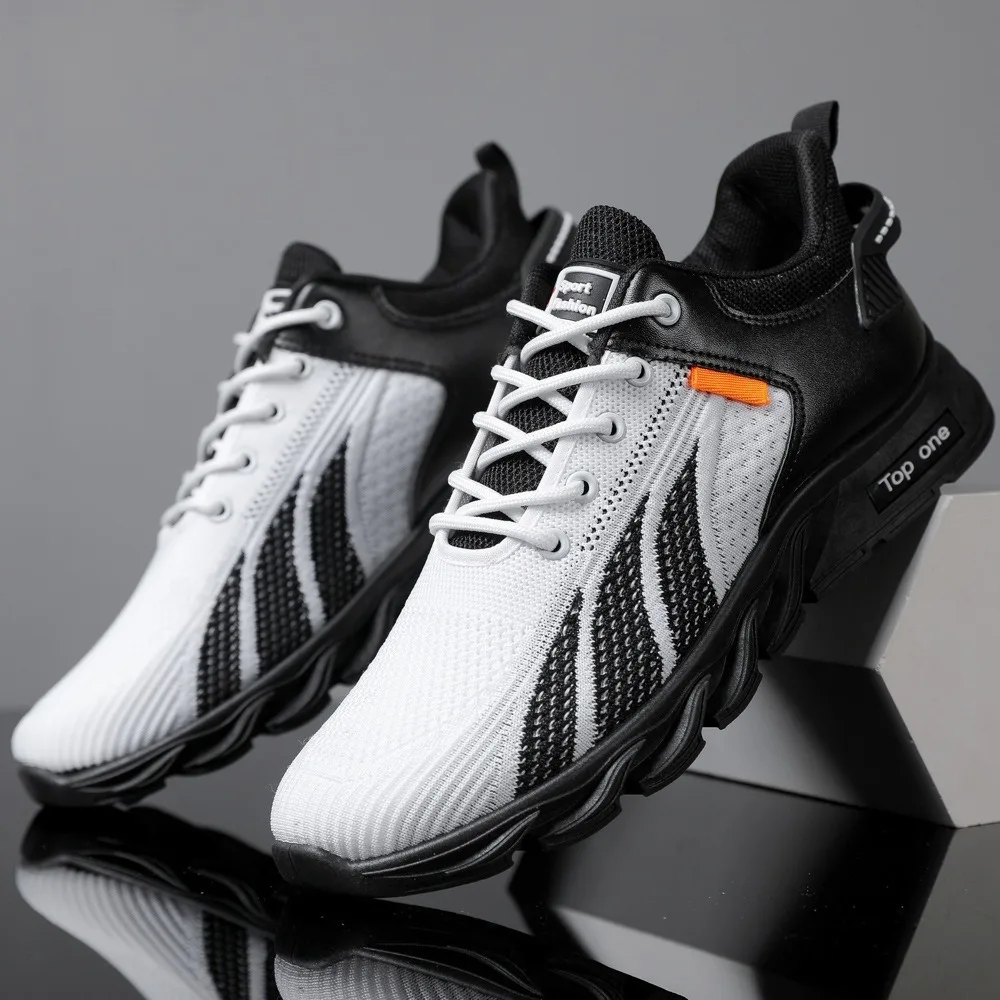 2026 New Fashion Men Sneakers Air Mesh Casual Shoes for Outdoor Lac-up Men Shoes Lightweight Vulcanize Shoes Walking Sneakers