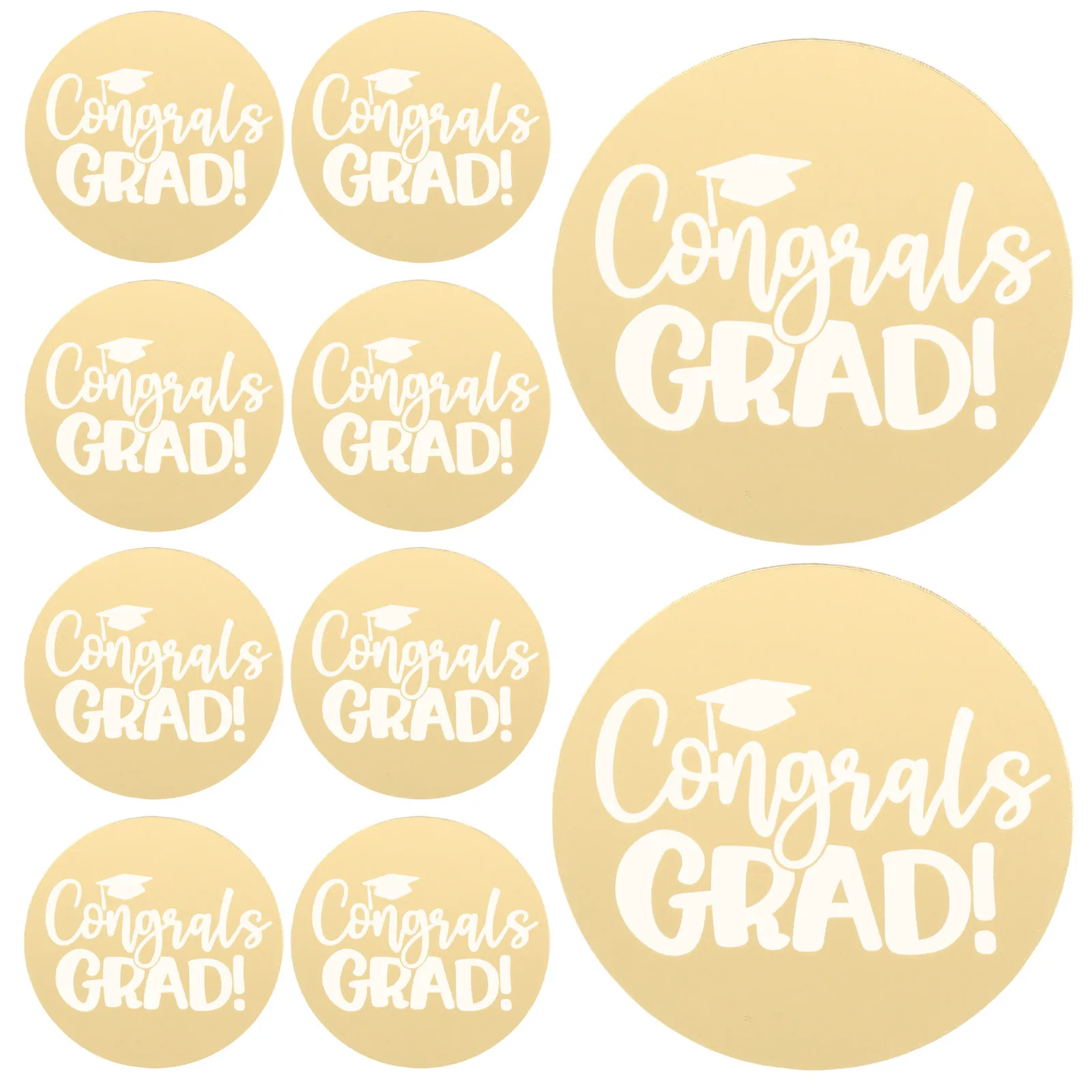 10Pcs Acrylic Graduation Season Cupcake Toppers Unique Congrats Grad Cake Picks Party Decoration Supplies 2025