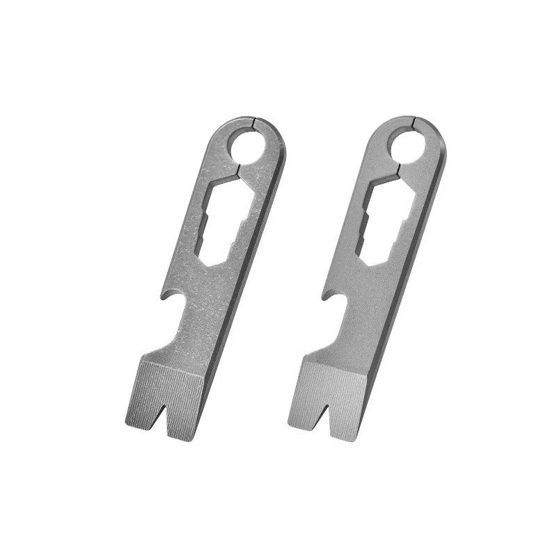 Mini Outdoor Portable, Camping Portable Multifunctional Bottle Opener Titanium Crowbar