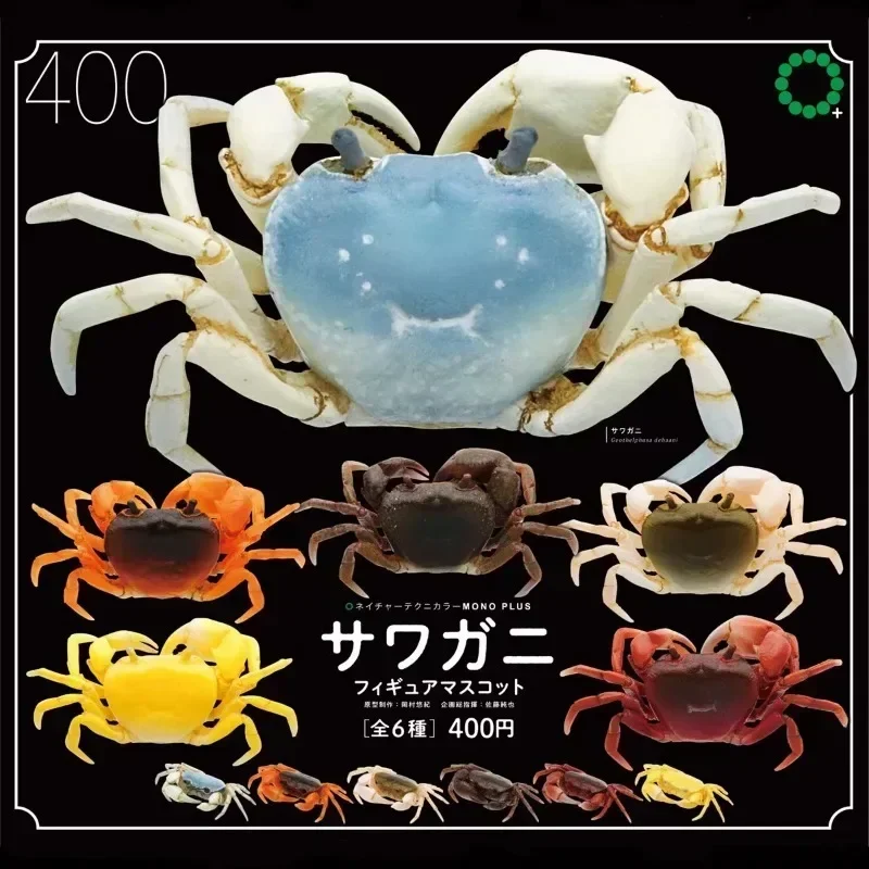 Kretailers-Gashapon Original Anime Figure, Kawaii Cute, Animal Artificiel, River, Crabe, Marijuana, Gachapon Capsule Toys, Miniature Creative Gift