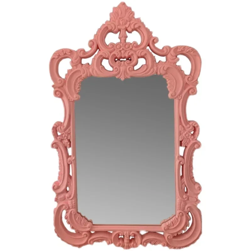 

European Retro Color Full-Length Mirror Home Princess Fluorescent Powder