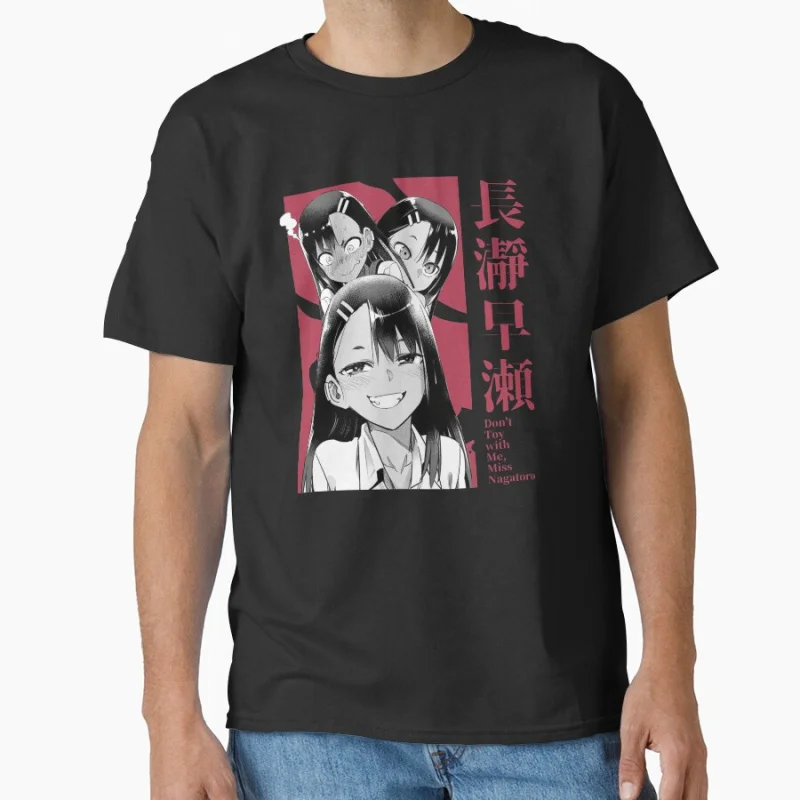 

Dont Toy With Me, Miss Nagatoro 1030 Anime T shirt for man Large size Tops Manga Graphic Print Y2k Clothes Cartoon Tee