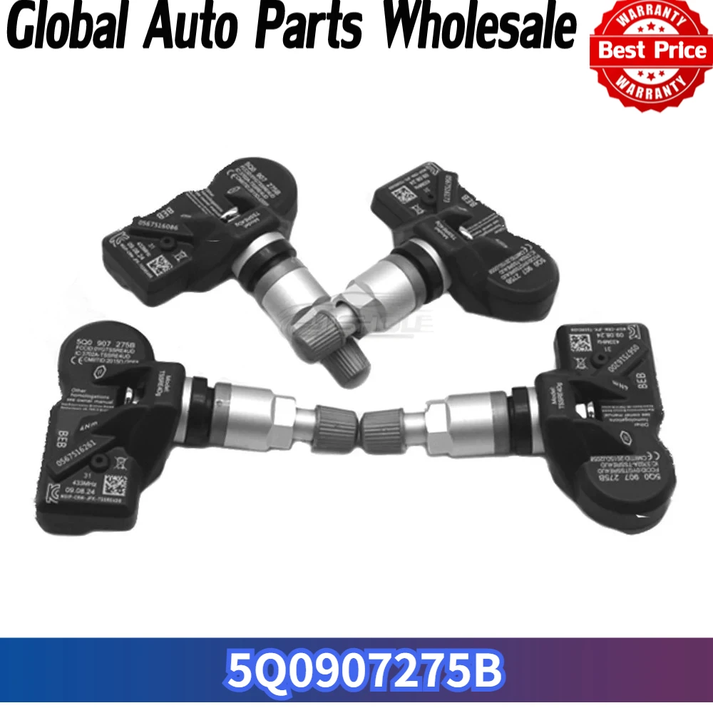 433MHZ TPMS Tire Pressure Monitoring System Sensor 5Q0907275B For Skoda Citigo Fabia Van Kamiq Kodiaq Octavia Rapid Superb Yeti