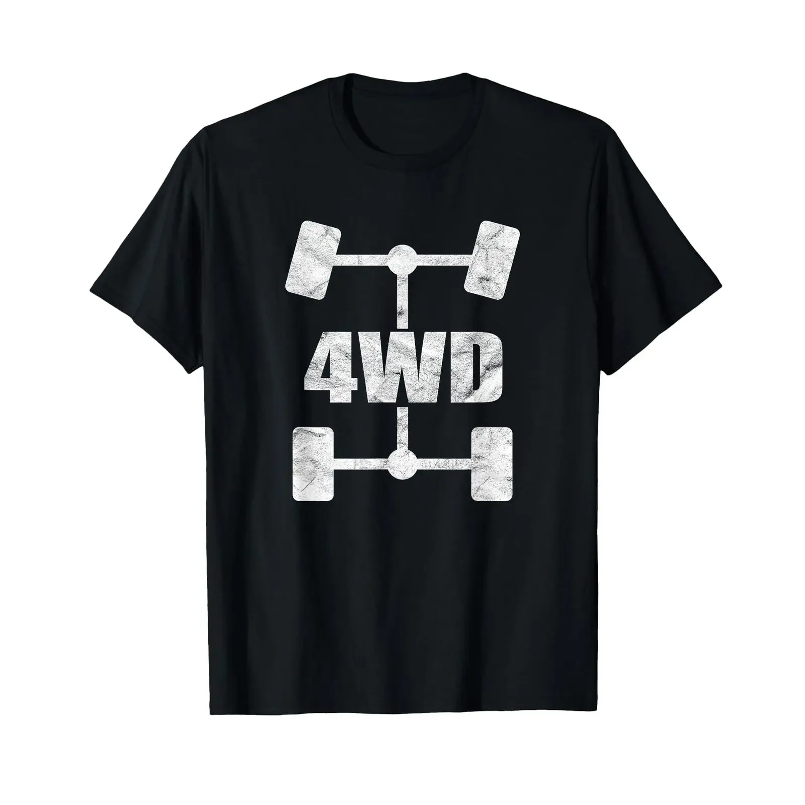 4WD Offroad Overland 4x4 Off Road Retro Vintage T Shirt vintage Washed Comfortable graphic Casual homme Soft Slightly Stylish