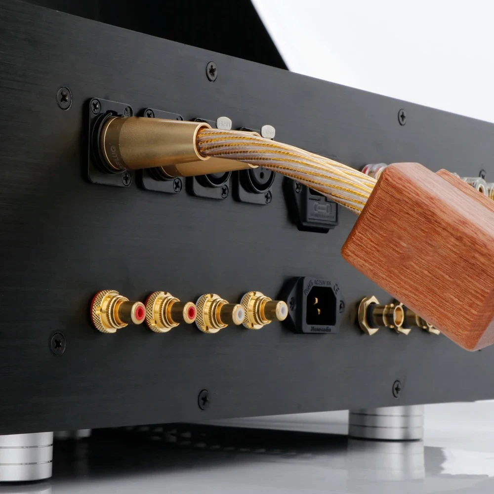 Пара золотых аудиокабелей RCA HIFI XLR «папа-мама» Lin, более высокие эталонные соединения, аудиофильские для усилителя компакт-диска