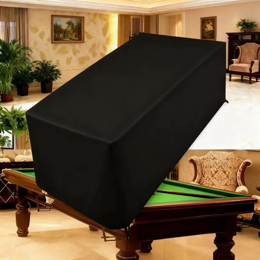 Billiard Table Cover, Waterproof and Sunproof Billiard Table Cover, 210D Oxford Material, Suitable for Snooker Table Cover