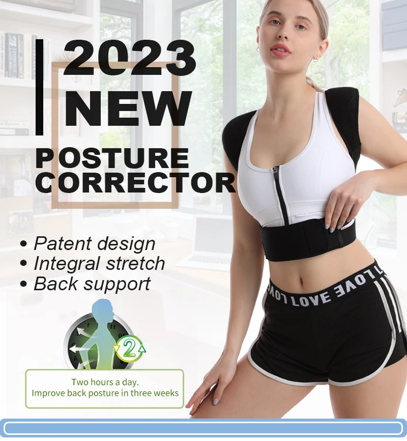 2023 New Adjustable Back Posture Corrector Brace Clavicle Support for Scoliosis Hunchback Correction Back Pain Unisex