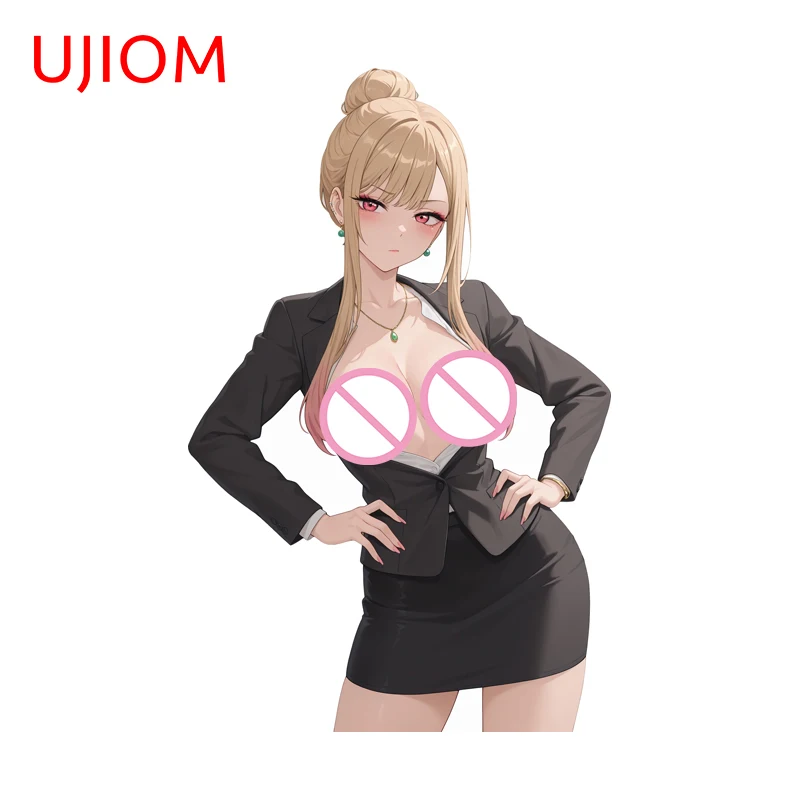 UJIOM Pretty And Sexy Marin Kitagawa Big Boobs Wall Sticker Enchanting Tendy Chic Vinyl Decal Wardrobe Vestibulec Decoration