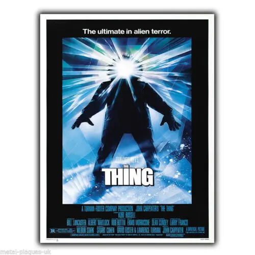 The Thing 1982 Movie Film Advert METAL WALL SIGN PLAQUE poster print picture art-Aluminum