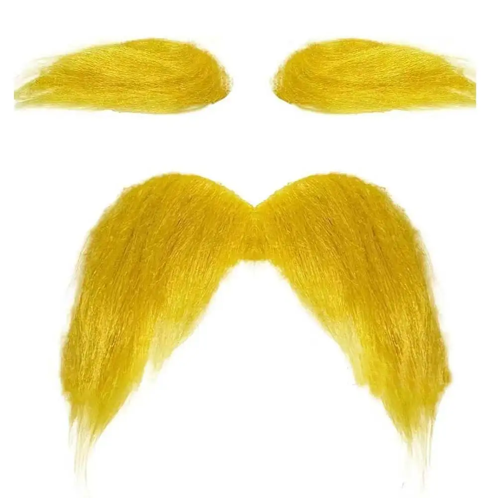 Cartoon Lorrax Once Ler Orange False Eyebrow And Beard Set Costume Women Men Role Play Suits Christmas Halloween Decoration Prop