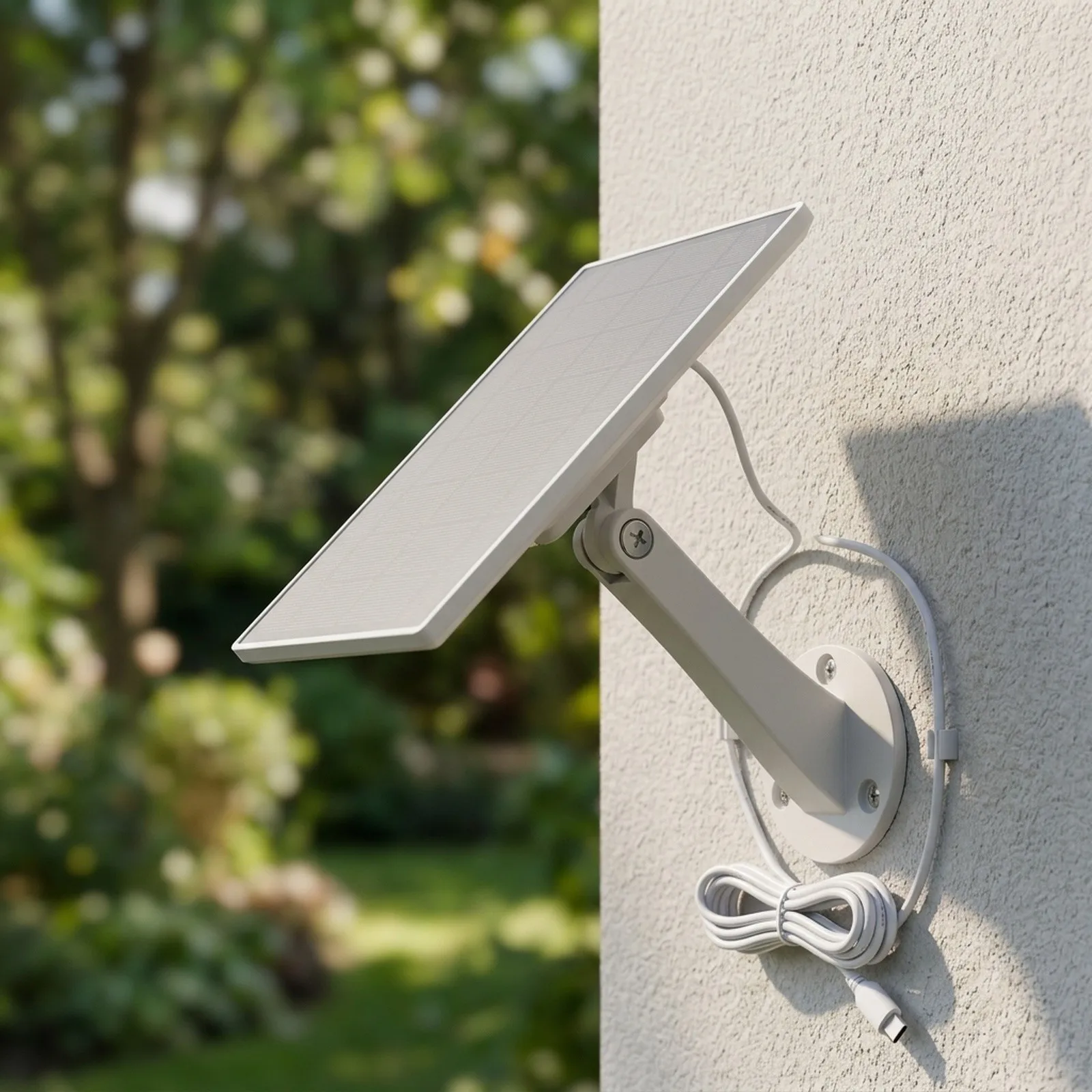 Solar Panel White Solar Camera Panel Efficient Energy Conversion Multiple Voltage Output For Wilderness Tracking