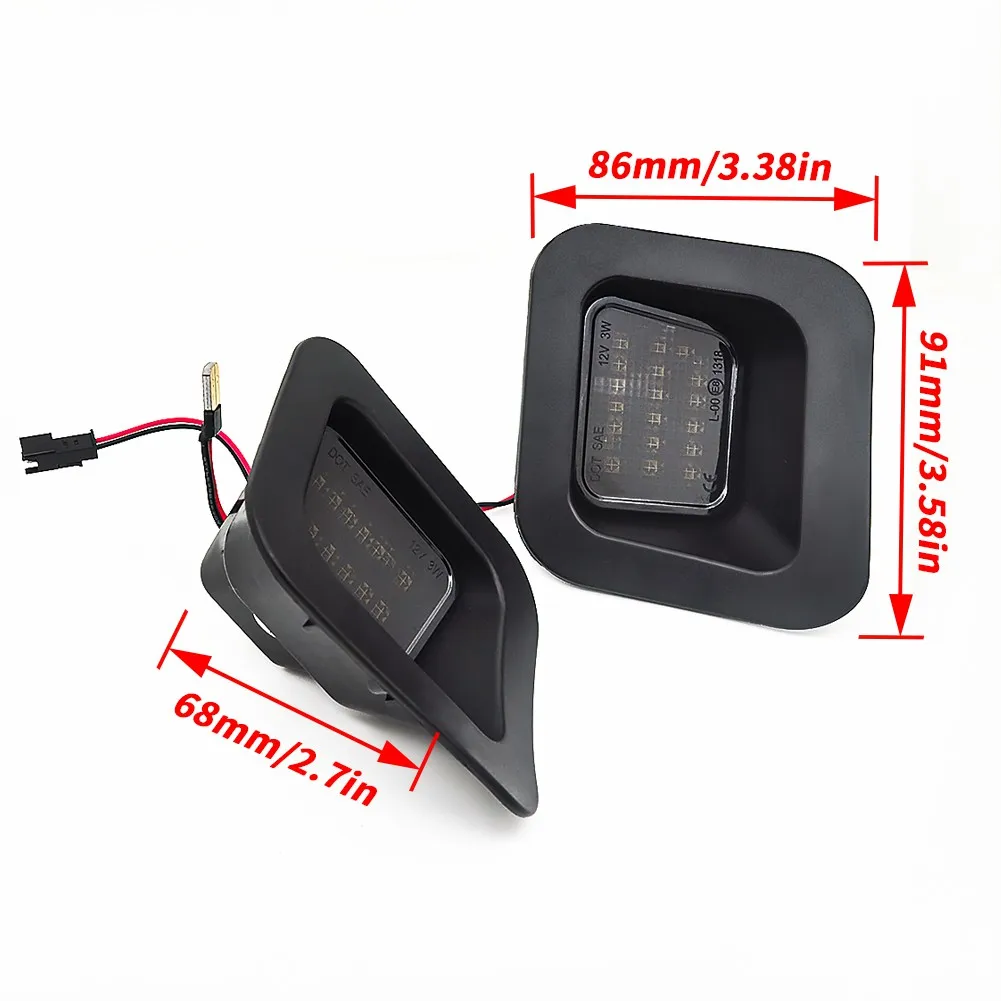 

2x LED Car License Number Plate Lights for Dodge RAM 1500 2500 3500 2003-2015 Auto White Illumination Licence Plate Light