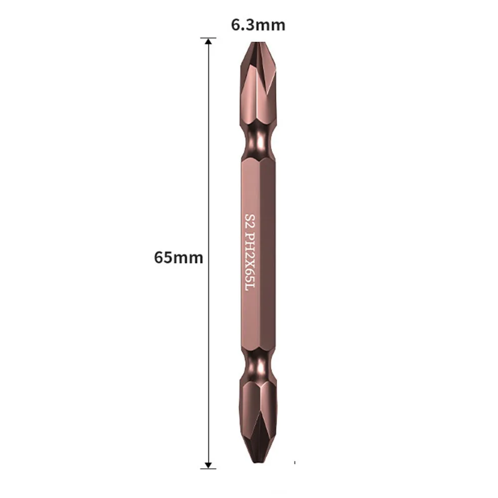 1 pz punte per cacciavite a doppia testa Ph2 punta per cacciavite elettrico magnetico 65mm/100mm/150mm/200mm/250mm/300mm