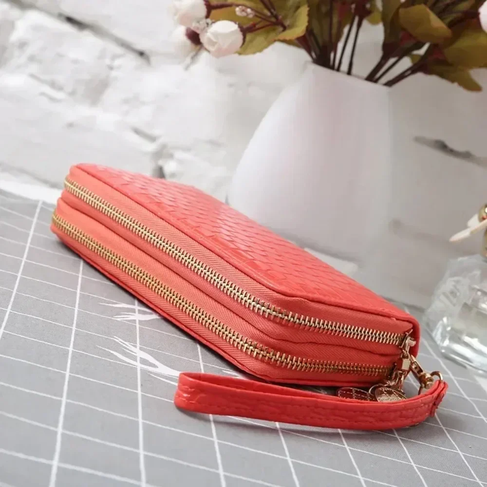 Frauen Brieftasche Luxus Hohe Qualität 2024 Mode Lange Doppel-reißverschluss frauen Geldbörsen Geld Münze Karte Halter Geldbörse Weibliche