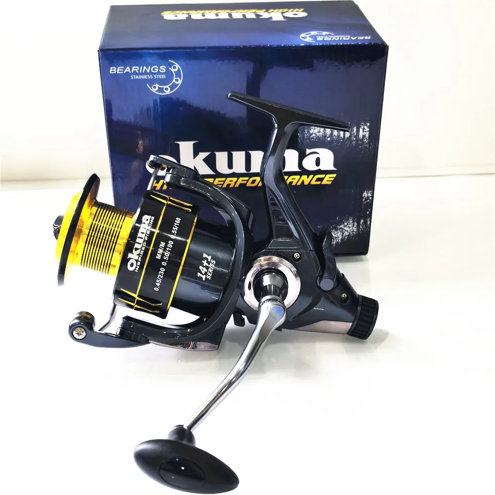 Okuma Angelrolle – rotierende Angelschnurtrommel mit Metallbecher – 22 kg maximale Angellast, geeignet für Modell 3000–8000 – Detail 7