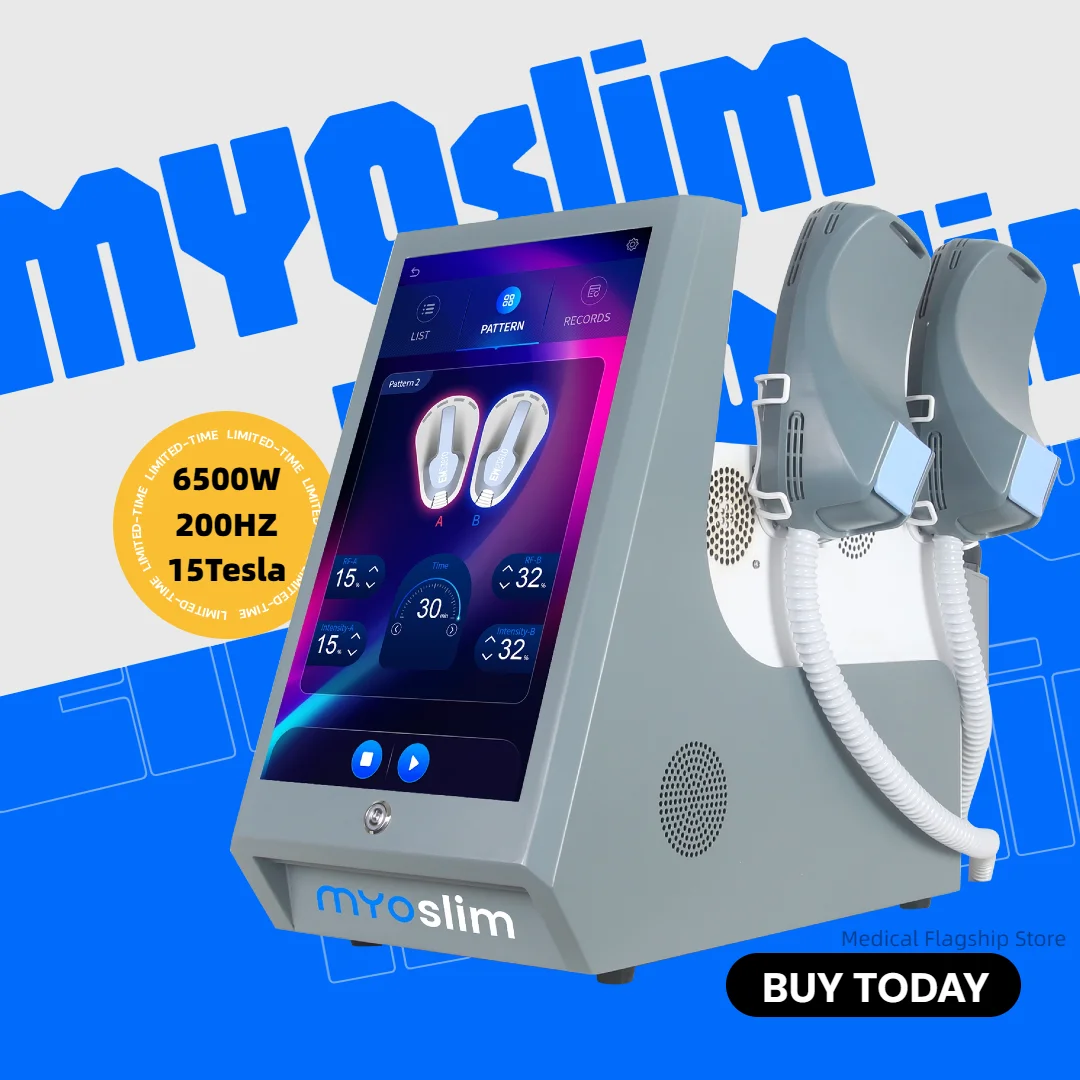 Myoslim PRO EMS Body Sculpt Machine 15 Tesl 6500W Hi-emt Lose Weight RF Body Slim Muscle Stimulation Professional EMS Machine
