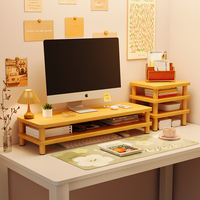 Simple computer desk storage rack desktop TV monitor stand Home office monitor holder double-layer monitor stand riser