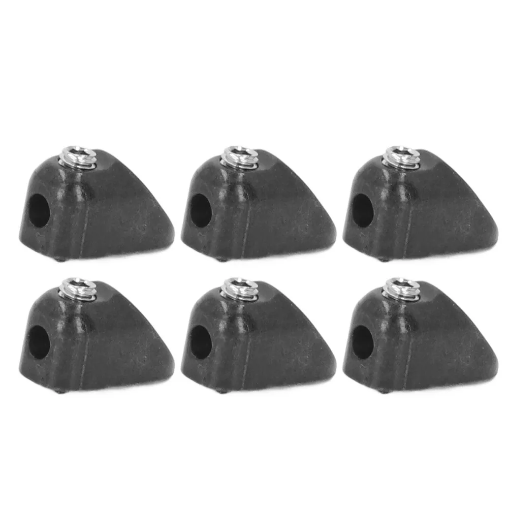 6pcs ​Zinc Alloy Electric Headless Guitar Locking Nut​ ​With Fixing Screws ​Secure Locking ​Guitar Replacement Part​