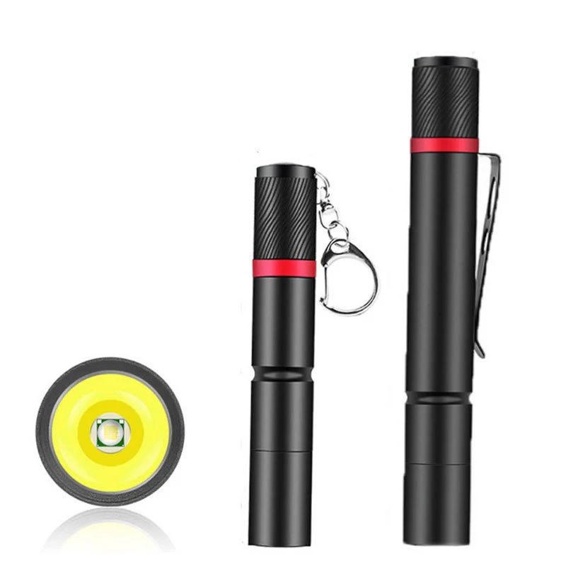 Ultra mała latarka LED z koralikami do lampy premium XPE IP67 wodoodporna latarka w kształcie długopisu przenośna lampa do awaryjnego, biwakowania, na zewnątrz