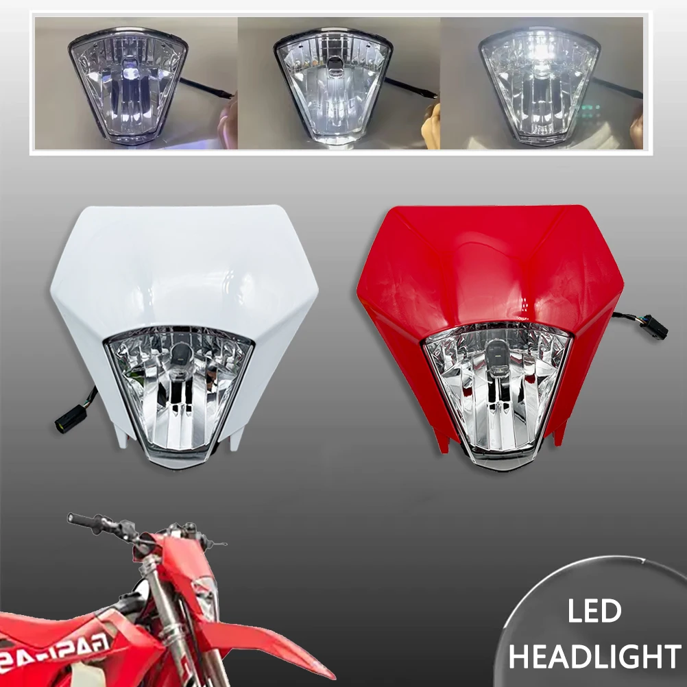 

Motorcycle LED HeadLight For GASGAS 2024 EX EC 300 350F 400F 450F 500F Accesorios Dirt Bike Headlamp Supermoto Enduro Head Light