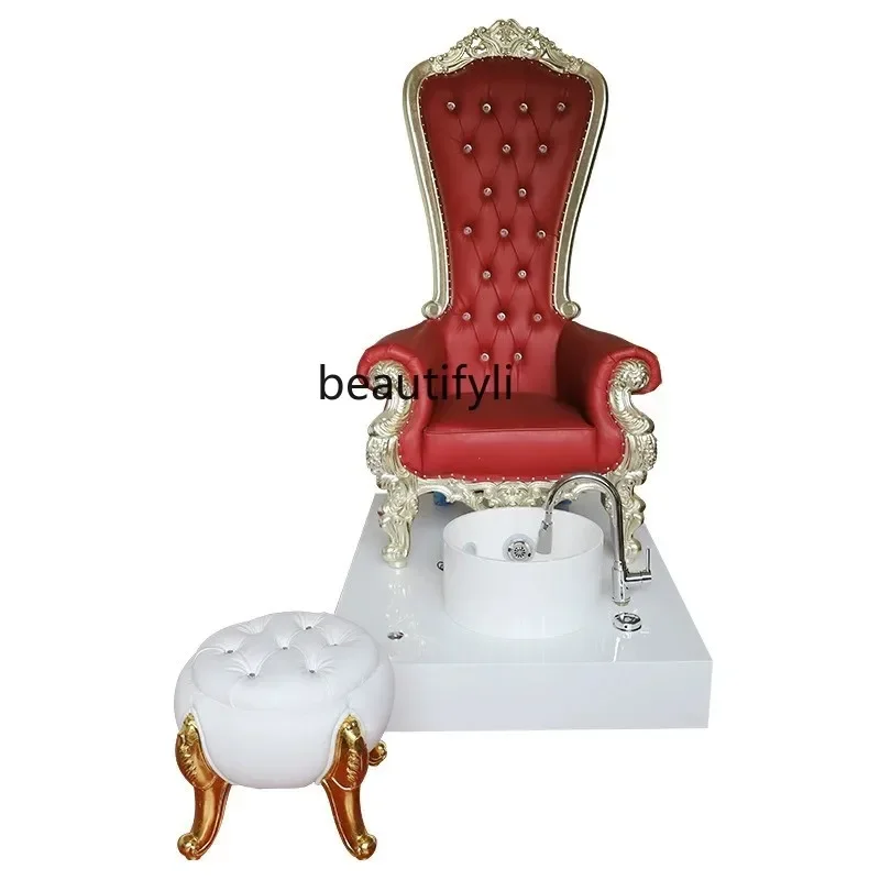 

Yh29 High back foot chair acrylic fiberglass surf colorful light with massage electric