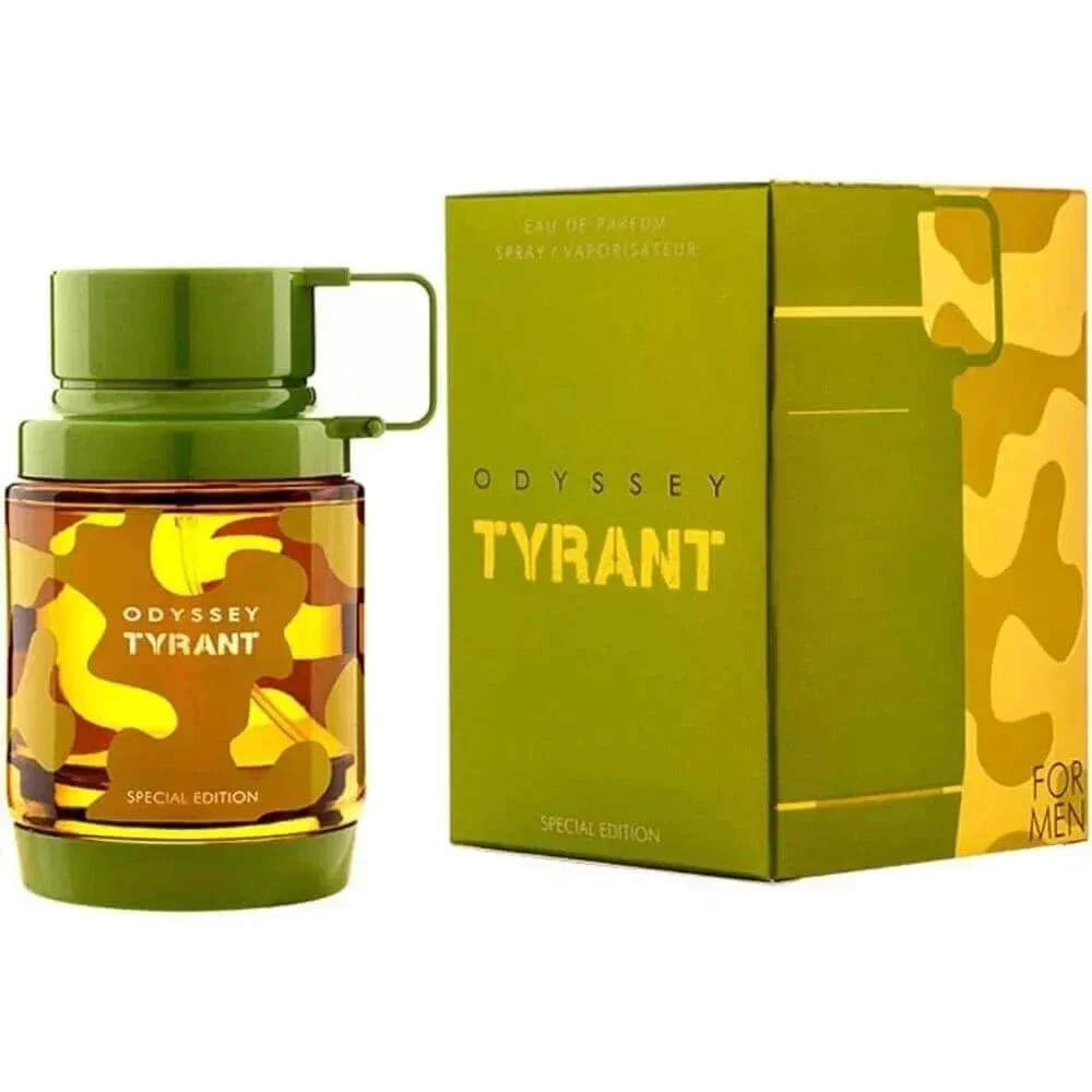ODYSSEY TYRANT Edição Especial Eau De Parfum para Homens 3.4 fl oz (100ml) Spray de Fragrância Amadeirada Fresca de Longa Duração