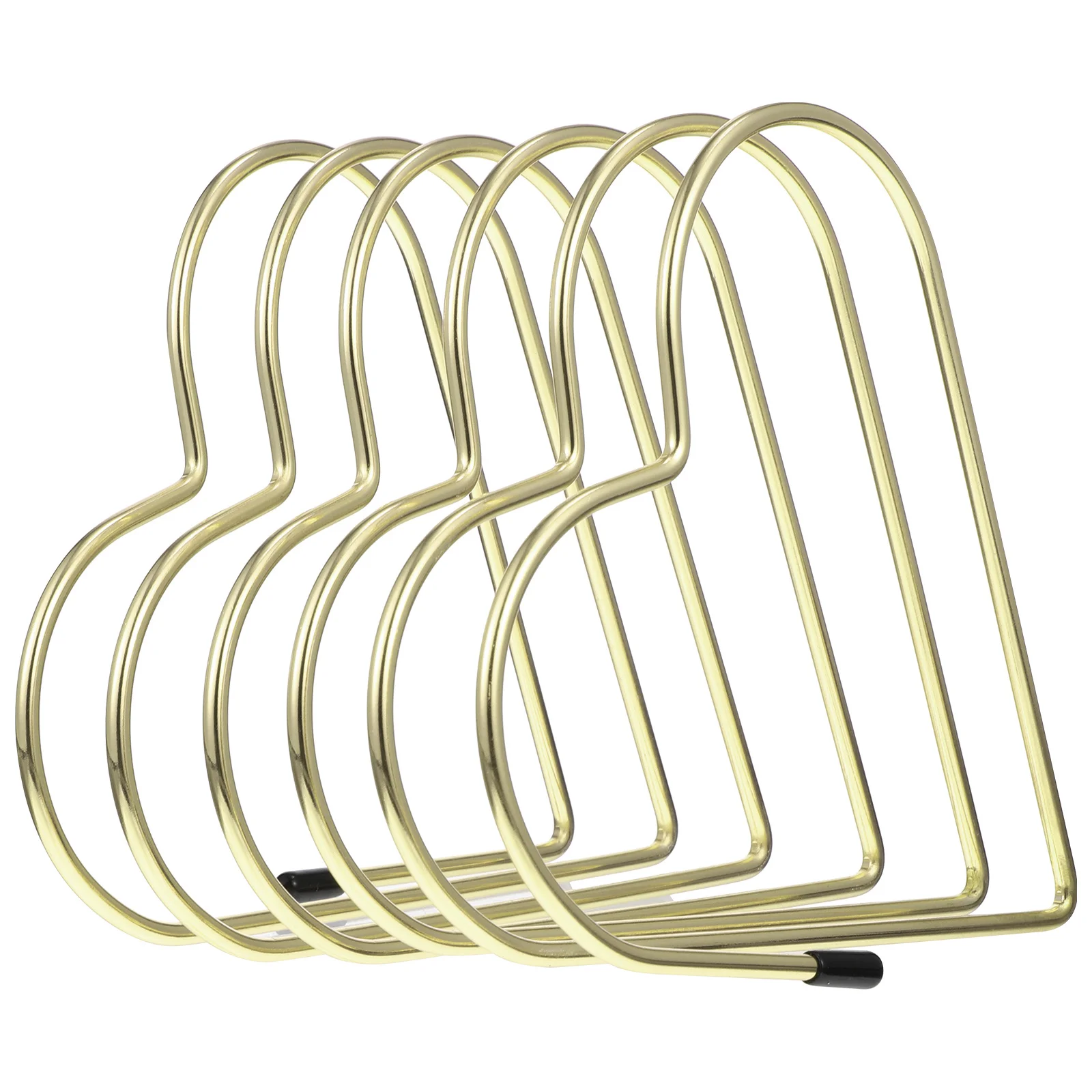 حامل كتب معدني لسطح المكتب منظم ديكور لرف تخزين الدراسة والمكتب وحامل إدارة الملفات #5