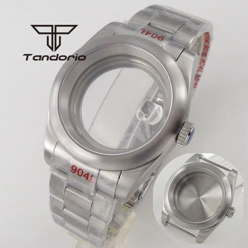 

Stainless Steel Brushed 36mm/39mm Men's Watch Case+Band Sapphire Crystal Fit NH34 NH35 NH36 NH38 ETA2824 PT5000 ST2130 Movement