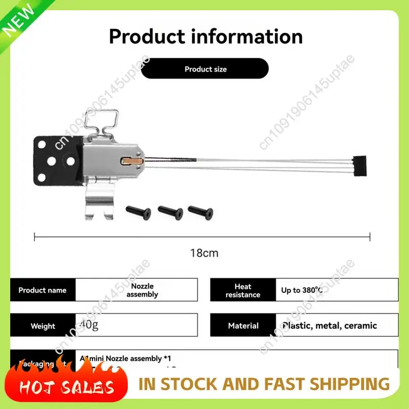 N88R untuk Bambu Lab A1/A1 Mini 3D Printer Hotend Komponen Suku Cadang Pengganti Rakitan Pemanas