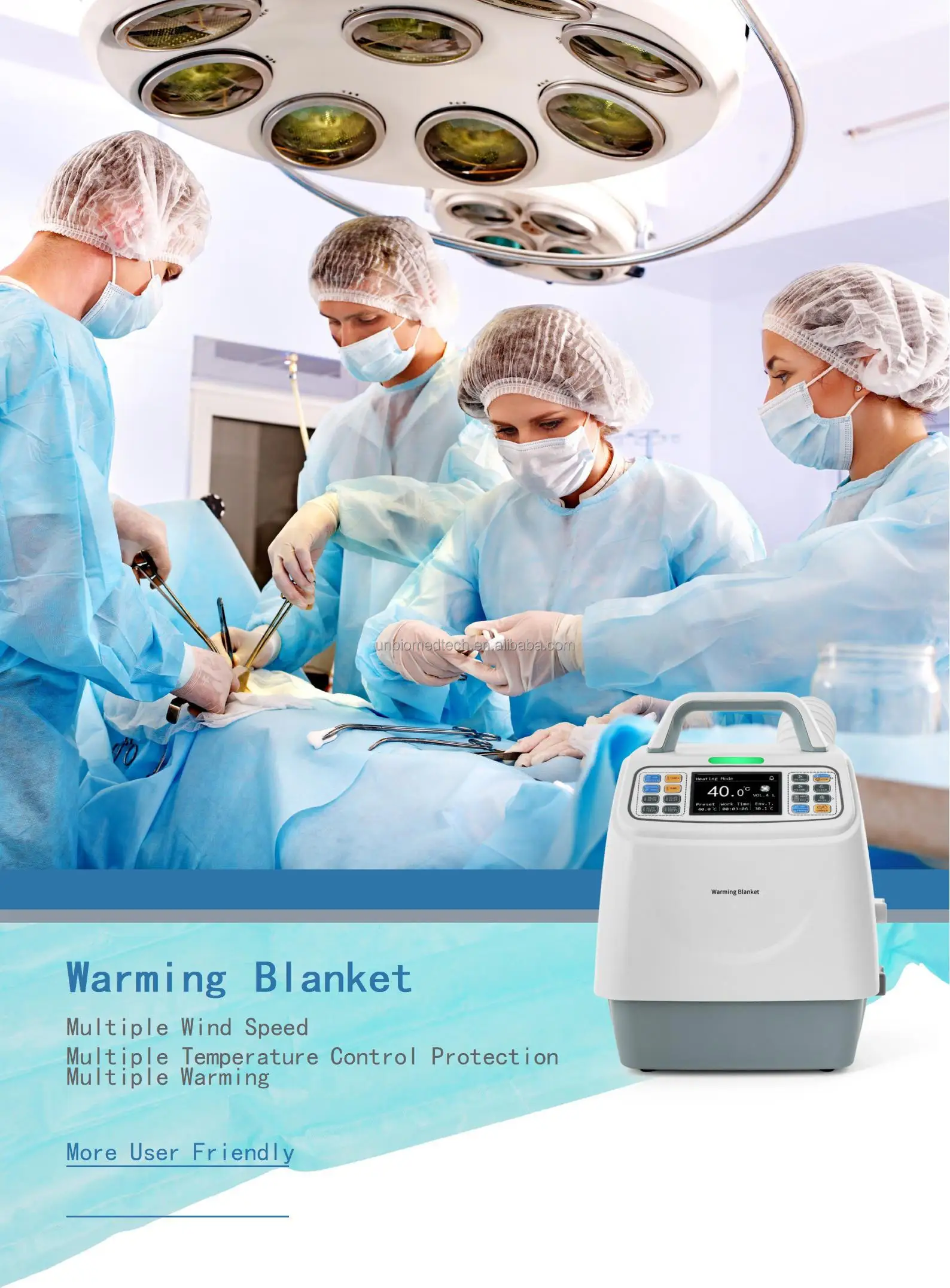 Medical Disposable Air-forced Patient Warmer with  reusable type warming blanket