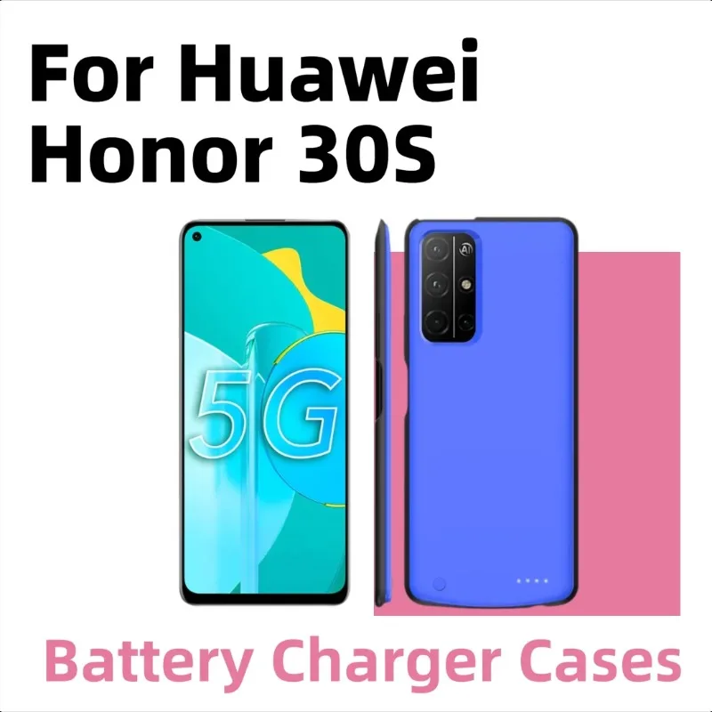 

For Huawei Honor 30S Portable Battery Case Wireless Power Bank with Long Battery Life