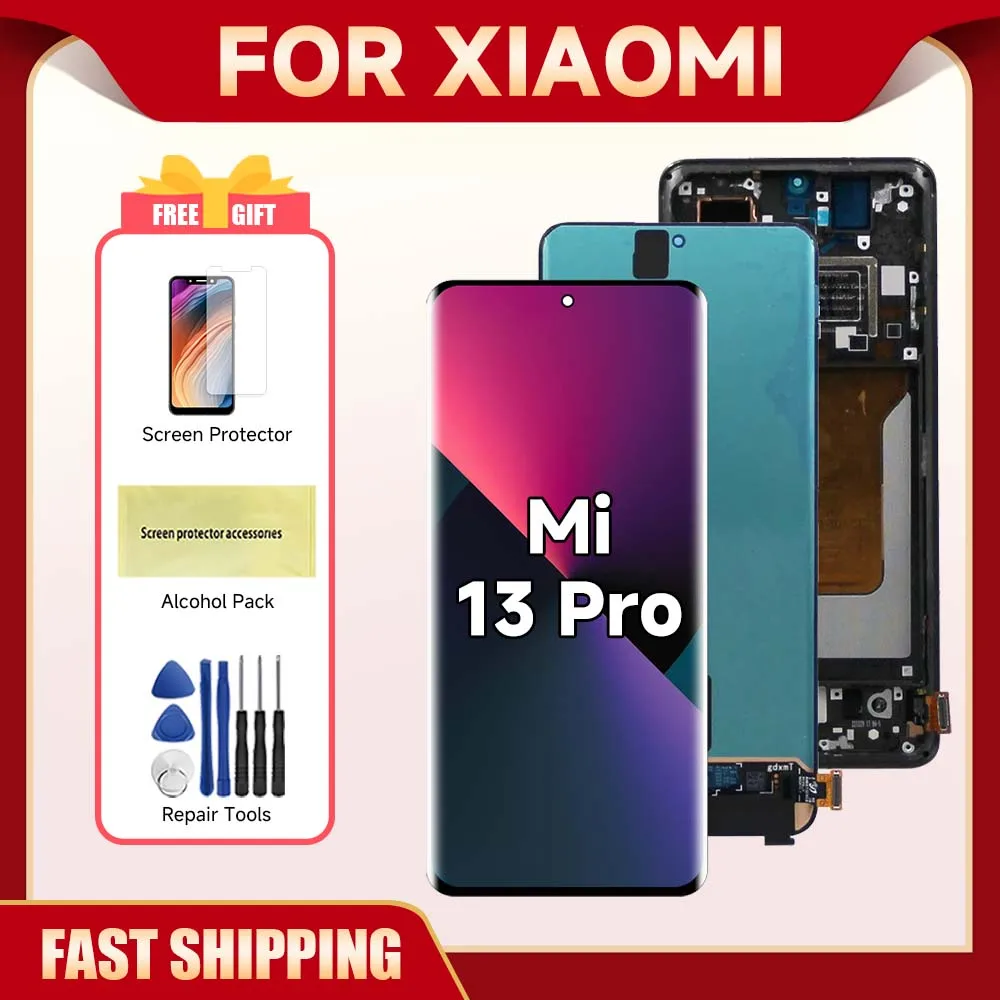 For Xiaomi 13 Pro 6.73\'\'For Mi 13 Pro 2210132G 210132C LCD Display Touch Screen Digitizer Assembly Replacement