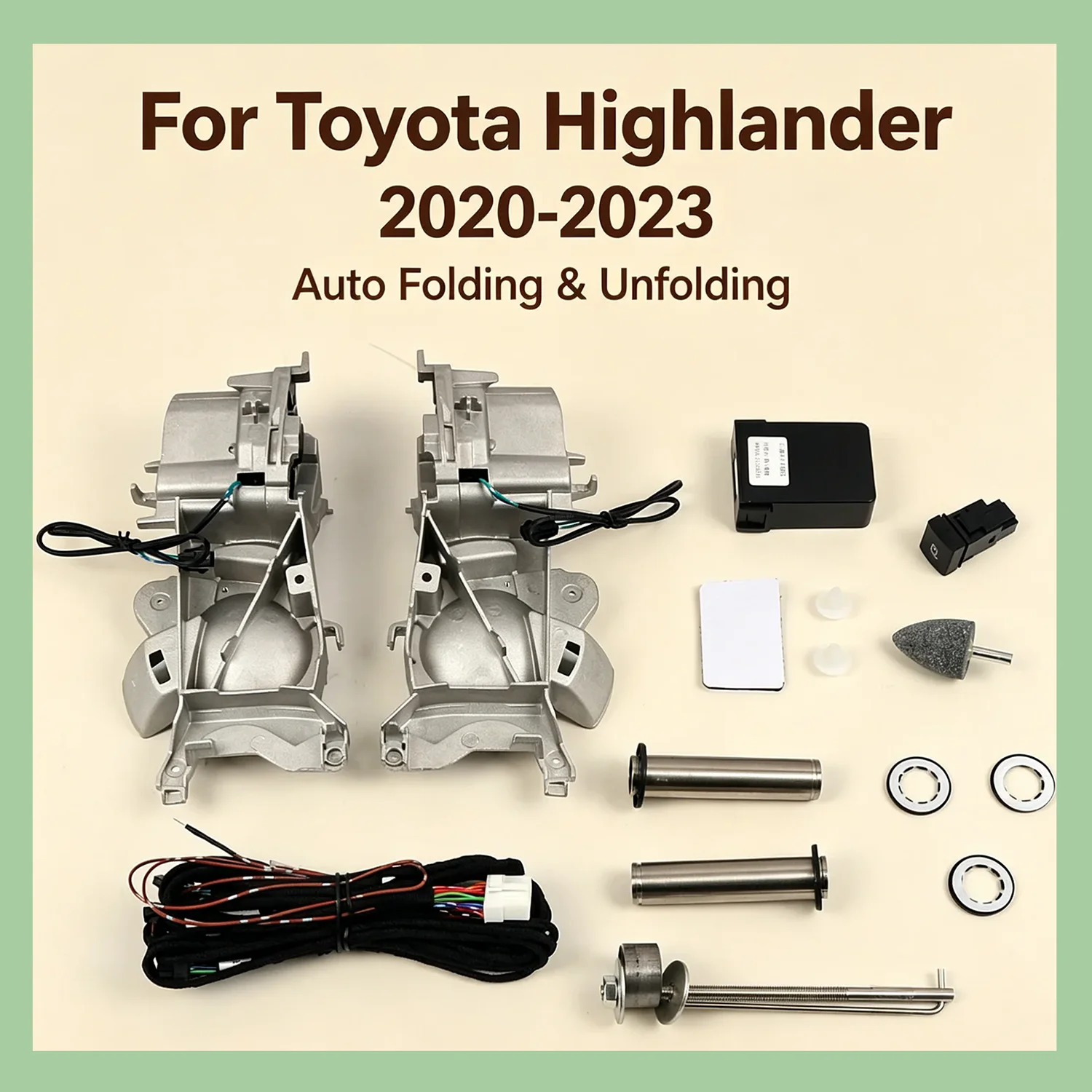 Automatic Folding Side Mirror Conversion Kit for Toyota Highlander 2020 2021 2022 2023