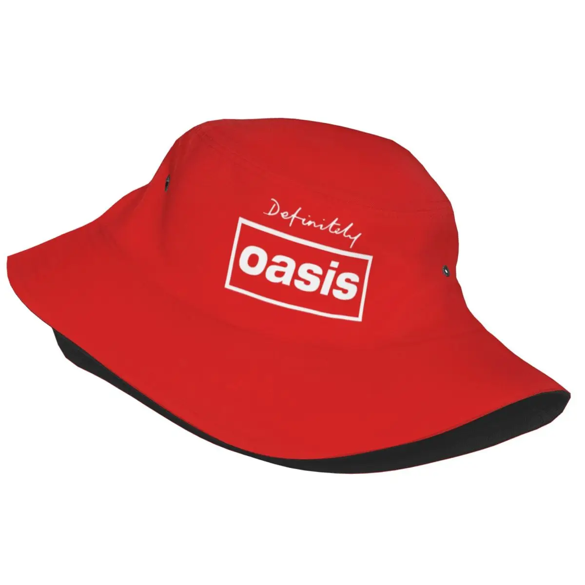 Woman Bucket Hats Definitely Rock Band Logo Summer Travel Headwear Lightweight Fishing Caps O-Oasis Panama Hat Dropshipping