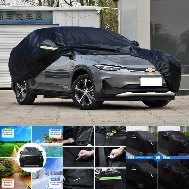 

For Chevrolet Menlo All-Weather Car Covers 6-in-1 Waterproof Dustproof UV Proof Snowproof Scratch Resistant Protection