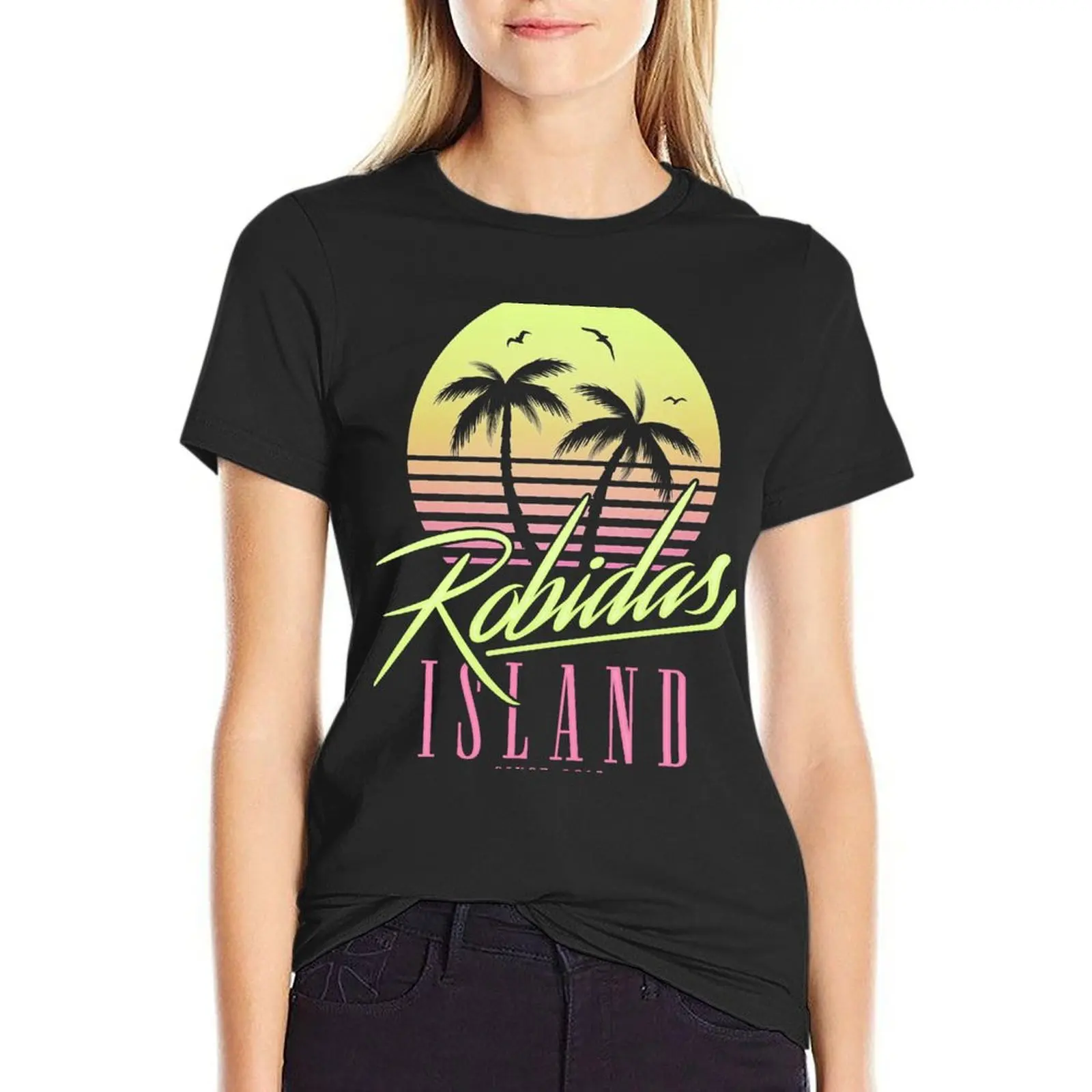 

Robidas Isand T-Shirt hippie clothes Female clothing plain woman t shirt