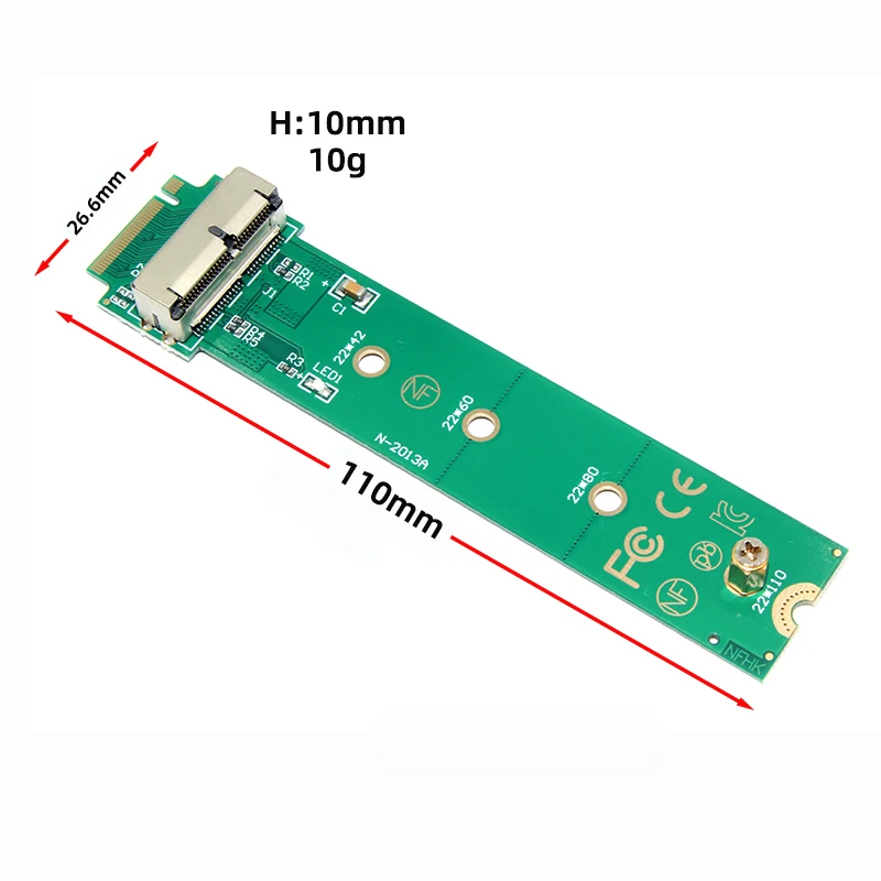 Adapter Hard Disk Adapter SSD M2 To M.2 NGFF PCIE X4 Adapter For Apple MacBook Air Mac Pro 2013 2014 2015 A1465 A1466 M2 SSD NEW