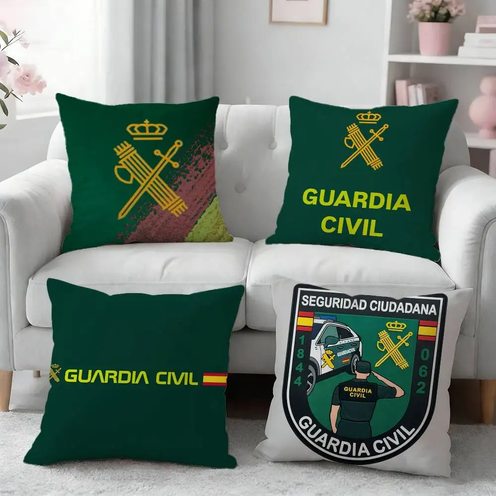 

Spanish Guard Civil Emblem Pillow Case Pattern Printed Pillowcase For Living Room Sofa Cushion Cover