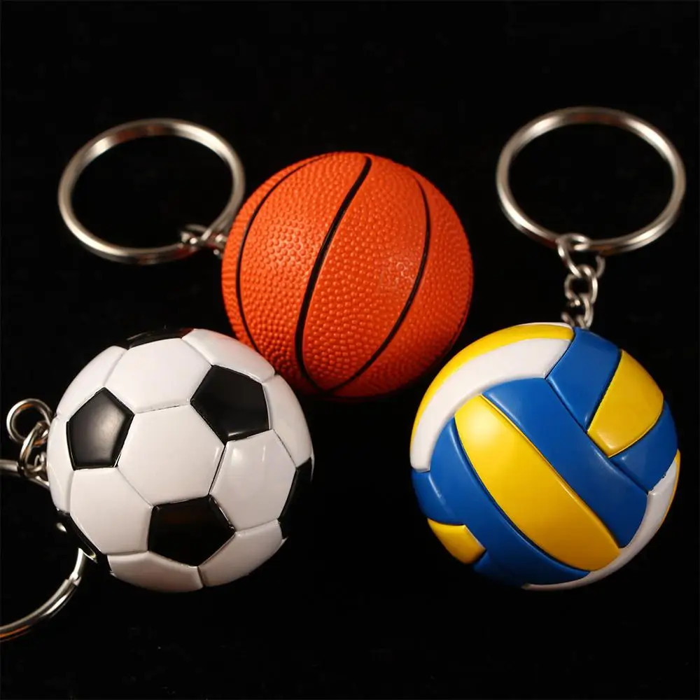 Car Accessories Volleyball Car Pendant Fun Keychains Baseball Bag Pendant Key Holder Key Ring Ball KeyChain