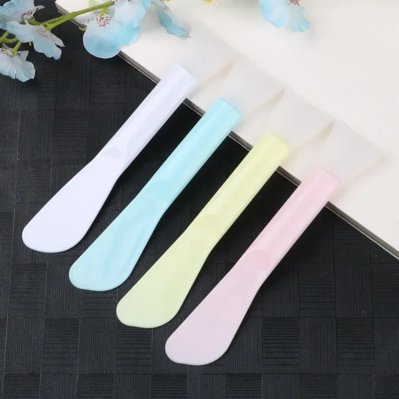 Double Head Soft Head Makeup Brush Silicone Facial Mask Brush Mud Film Beauty Makeup DIY Apply Facial Mask Brush Makeup Tools